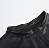 Matte Leather Sleeveless Chic Shirt