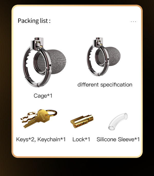 Adjustable Chainmail Chastity Cage