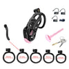 Black chastity belt urethra