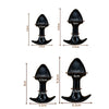 Mushroom head TPE butt plug 4-piece set