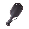 Faux leather spanking paddle for adult stimulation impact sex toys