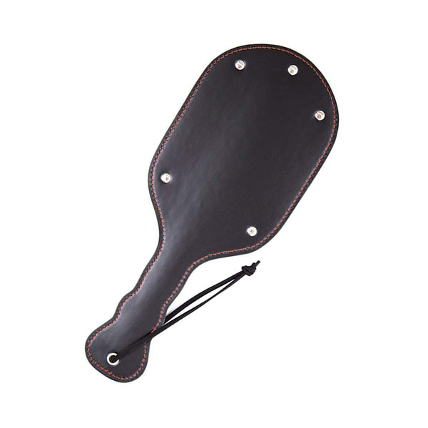 Faux leather spanking paddle for adult stimulation impact sex toys
