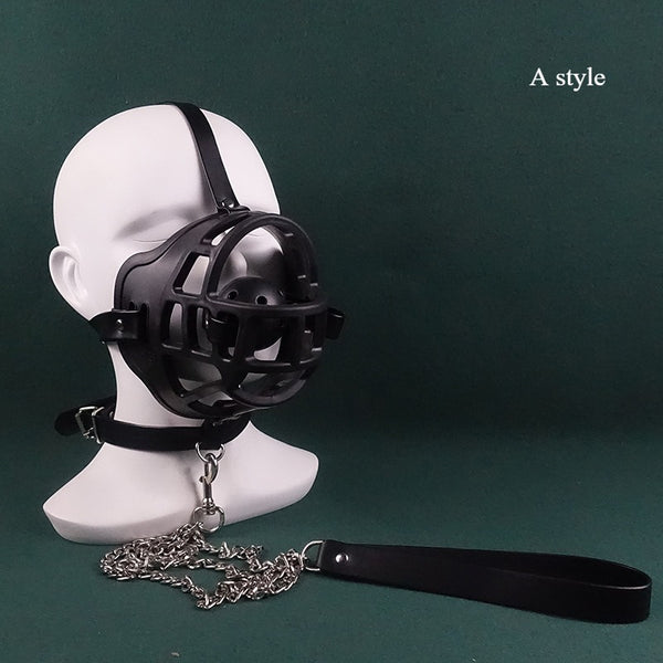 Silicone gag, slave mask gag, suffocation gag set