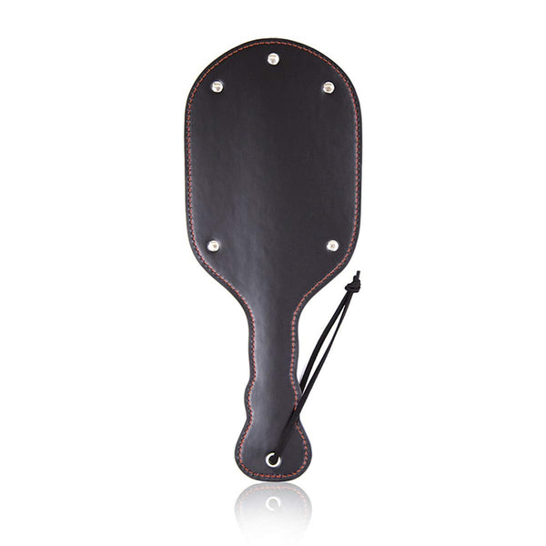 Faux leather spanking paddle for adult stimulation impact sex toys