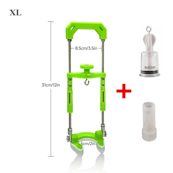 Male penis hook stretching traction device bracket extension correction physical training system