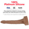 20" Old Joe 100% Food Grade Platinum Silicone Cock- FDA Standard Compliant Material-X Large Extra Long Shaft - Giant Dildo Anal with Rich Folds -Va c-U-Lock System - Sex Toys (Beige, X Large)