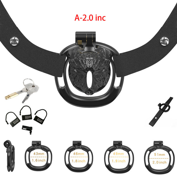 Male chastity cage micro penis device animal shape sissy small cage