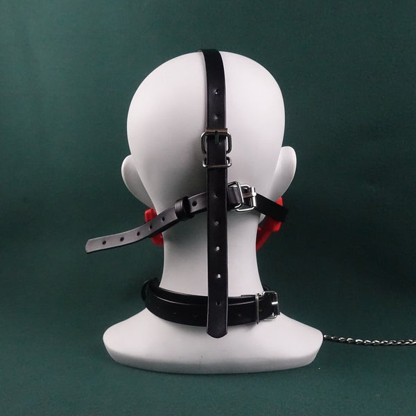 Silicone gag, slave mask gag, suffocation gag set
