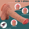 8.85in 4in1 Heating Thrusting Vibrating Rotation Remote Horse Animal Dildo