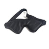 Leather eye mask with elastic strap
