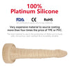 20" Old Joe 100% Food Grade Platinum Silicone Cock- FDA Standard Compliant Material-X Large Extra Long Shaft - Giant Dildo Anal with Rich Folds -Va c-U-Lock System - Sex Toys (Beige, X Large)