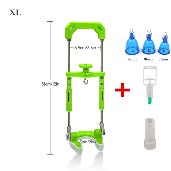 Male penis hook stretching traction device bracket extension correction physical training system