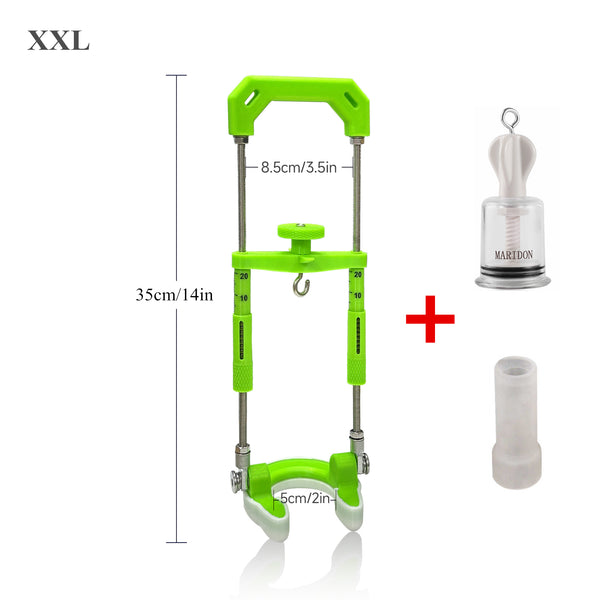 Male penis hook stretching traction device bracket extension correction physical training system