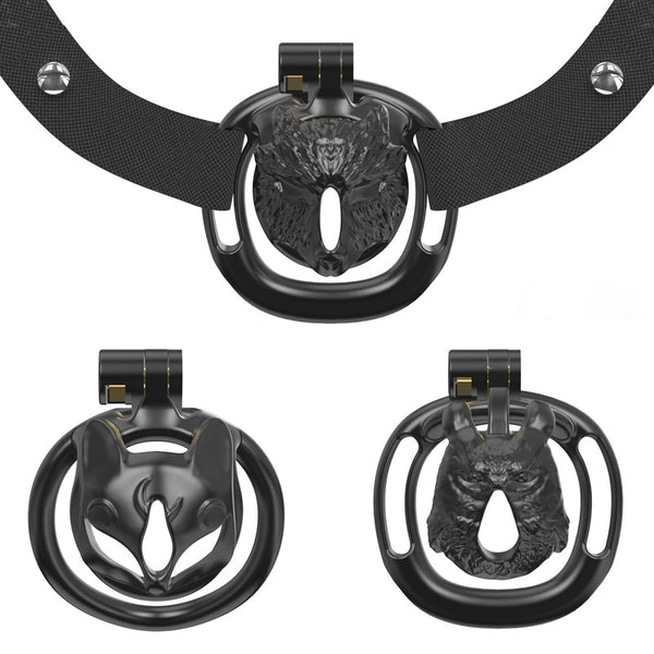 Male chastity cage micro penis device animal shape sissy small cage