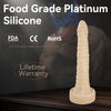 20" Old Joe 100% Food Grade Platinum Silicone Cock- FDA Standard Compliant Material-X Large Extra Long Shaft - Giant Dildo Anal with Rich Folds -Va c-U-Lock System - Sex Toys (Beige, X Large)