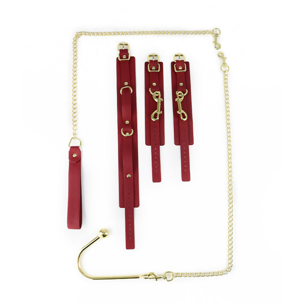 Men's wearable anal hook adult self-binding anal development props set