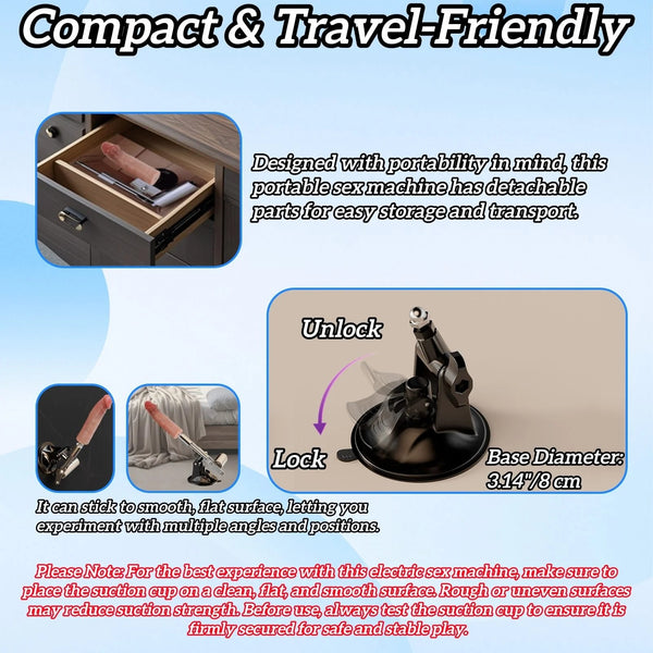 Plug-in electric gun machine, small masturbator with fake penis simulation dildo