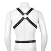 Strap leather strap male penis suit, men's full body safety belt