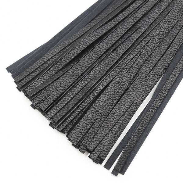 Handle tassel genuine leather whip whip bondage belt queen black tail