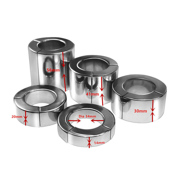 Stainless Steel Metal Pendant Ball Stretcher Device Magnet Weight Restraint Men