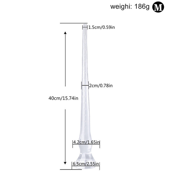 Anal plug dildo long and deep big penis with suction cup