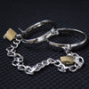 BDSM Alloy HandCuffs Leg Cuffs Fetish Wrist Ankle Restraint Bondage Free Padlock