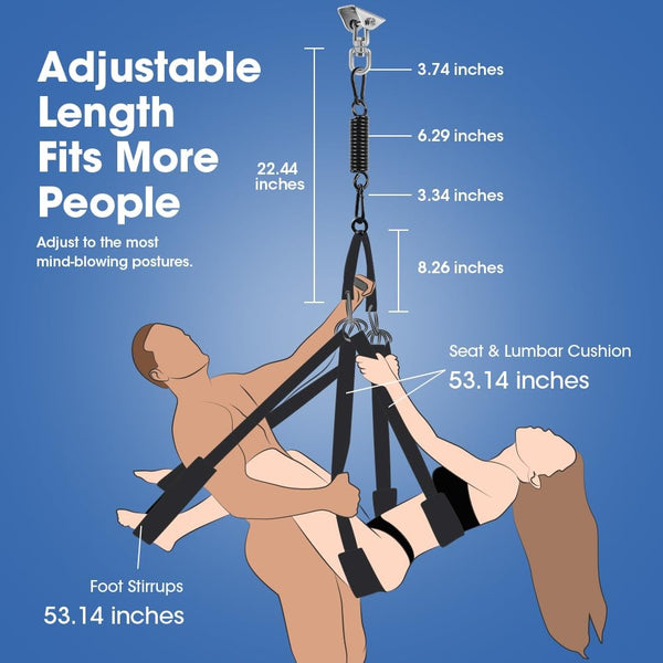 Enhanced Sex Swing 360 Degree Spinning Adult Sex Swing 2 in 1 Erotic Sex Toy