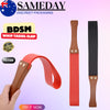 Wooden handle whip soft whip bondage paddle BDSM sex toy