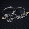 BDSM Alloy HandCuffs Leg Cuffs Fetish Wrist Ankle Restraint Bondage Free Padlock