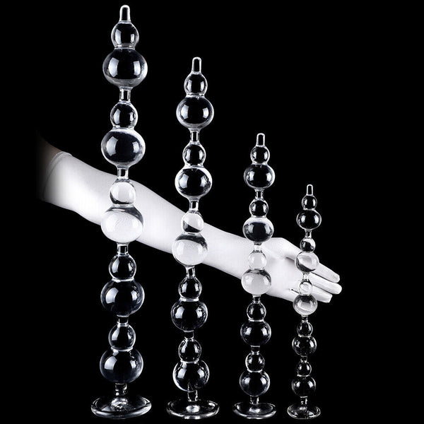 Extra Long Anal Beads Butt Plug G Spot Dildo Deep Massager Suction Cup Sex Toys