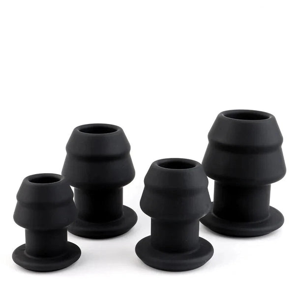 Male Hollow Plug Anal Cleaner Spreader Dilator Enemas Tunnel Speculum Expander