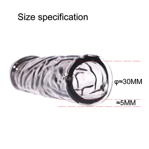 Crystal penis enlargement condom liner enlargement belt enhancer realistic condom