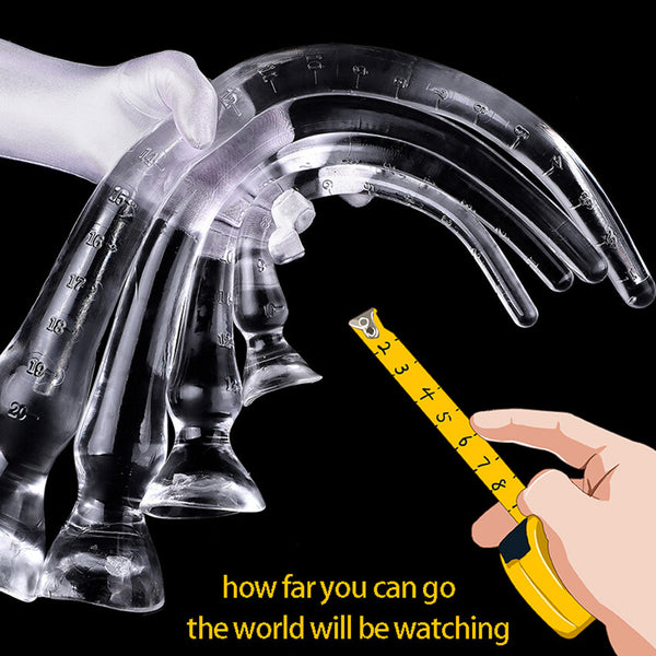 Anal plug dildo long and deep big penis with suction cup