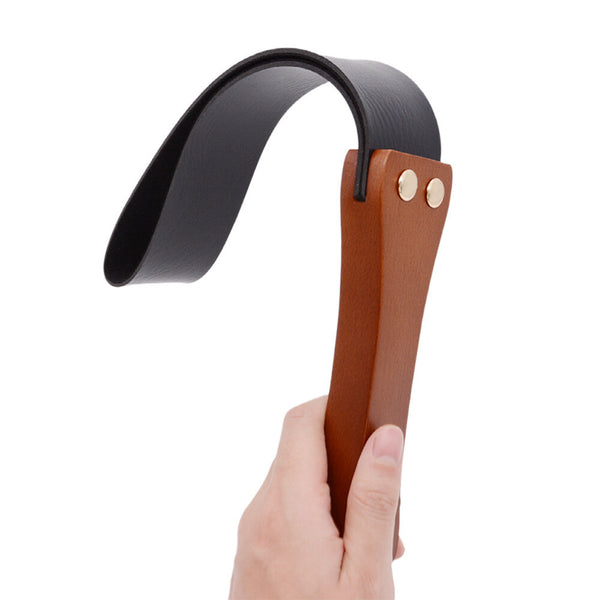 Wooden handle whip soft whip bondage paddle BDSM sex toy
