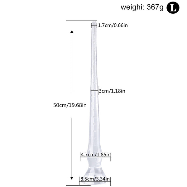 Anal plug dildo long and deep big penis with suction cup