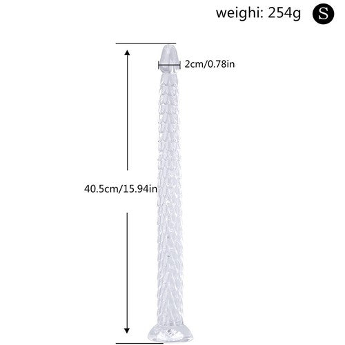 Dragon Scale Tentacle Long Deep Anal Plug Suction Cup Adult Male BDSM