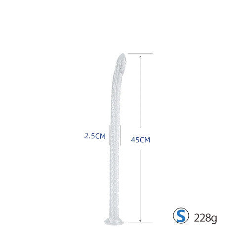 Dildo Soft Anal Plug Clear Anus Massager Suction Cup